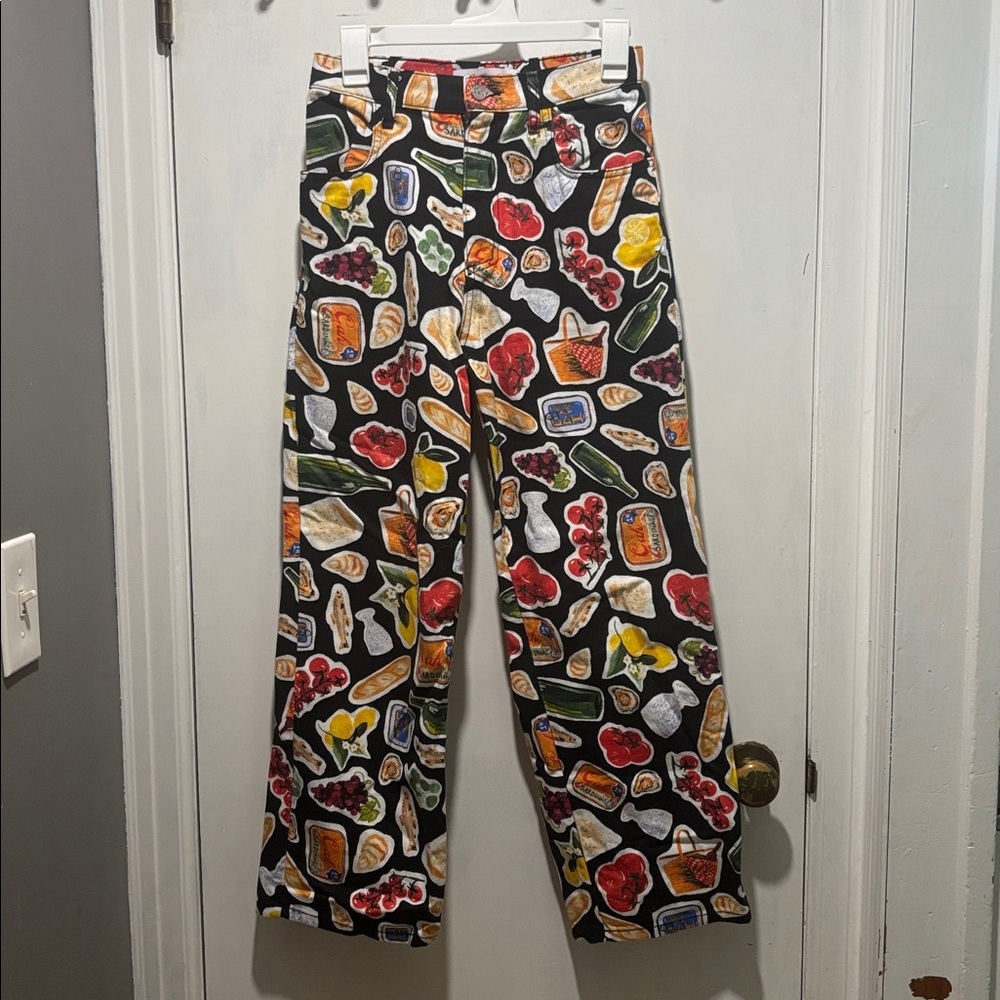 LISA SAYS GAH Robyn jeans Italian buon appetitto print